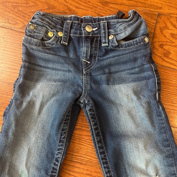 True Religion Y2K Little Girls Size 5 Lya Style Straight Leg Adjustable Waist - Picture 5 of 16